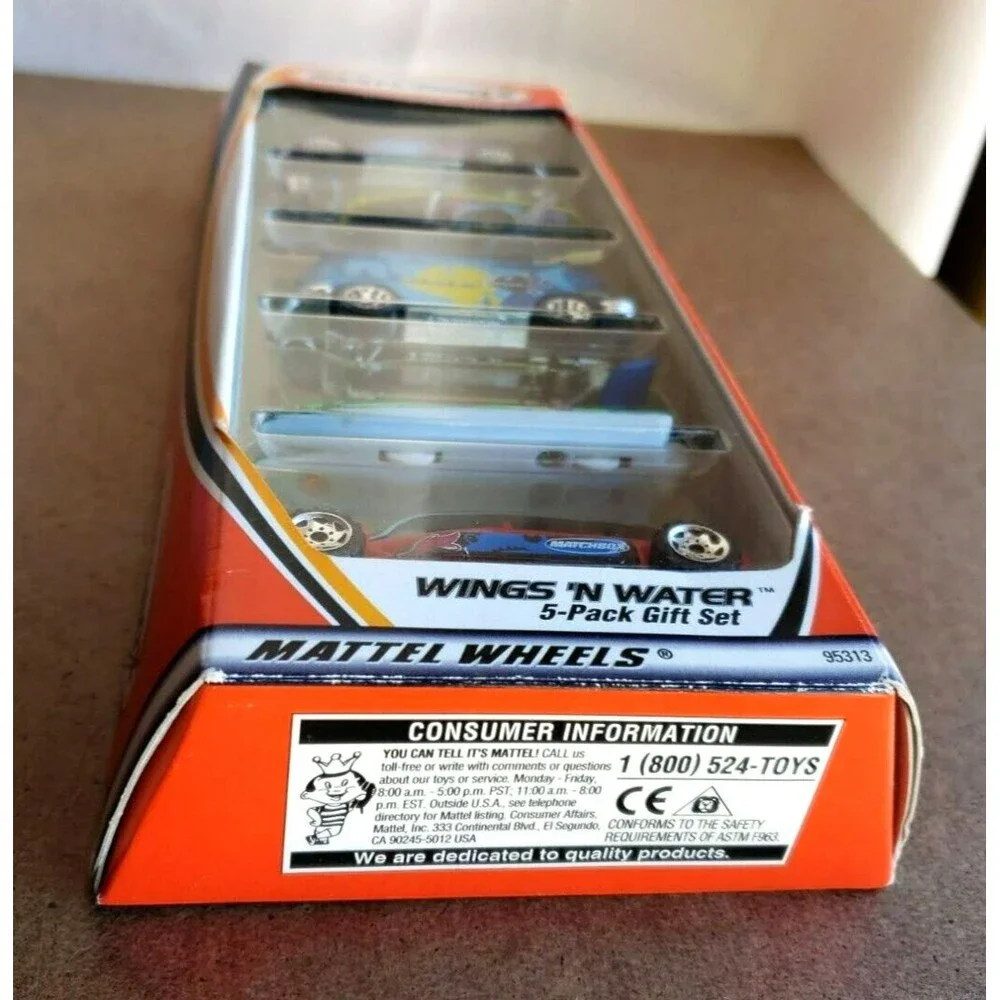 2000 Matchbox WINGS 'N WATER 5-PACK GIFT SET Collector #95315 1:64 VW Panel Bug